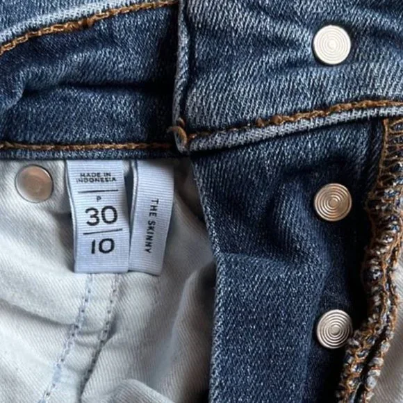 LOFT Women's Skinny Jeans - Dark Blue - Picture 4 of 5